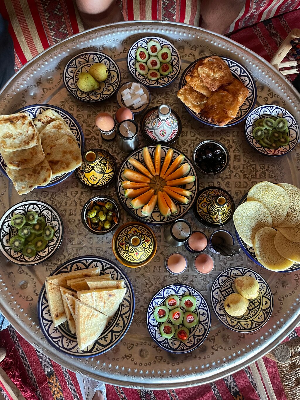 Petit déjeuner traditionnel berbère à Marrakech